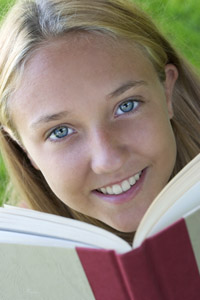 Girl Reading Book